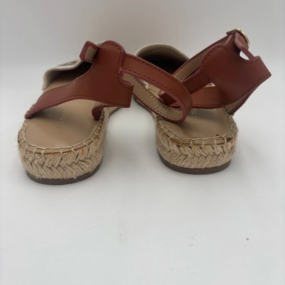 Ann‎ Taylor Striped Espadrilles in Cream and Pink